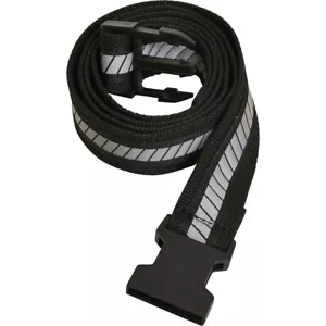 Urban Classics Reflective Belt Reflective Stripes Belt Night Safety First Black - Picture 1 of 2