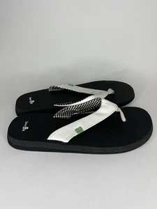 sanuk sandals Flip Flops Women Size 40 US 9 White Synthetic Comfort Flats - Photo 1/16