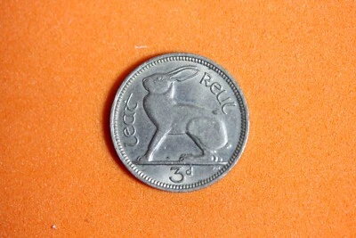 1968 Ireland 3 Pence Copper-Nickel Coin #M17185 - Image 1 of 2