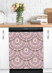 Dishwasher Magnet Cover - Reusable Magnetic Tiles Decal - Pack of 4 Tiles - V079 - Picture 1 of 8