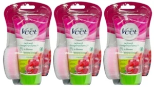 3 X Veet In-Shower Hair Removal Cream with Grape Seed Oil 150ml - Picture 1 of 2