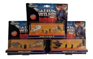 STAR WARS : SHADOWS OF THE EMPIRE SET OF 3 CARDED MIROCMACHINES SETS MADE 1996 - Picture 1 of 6