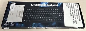 EVO LABS E2106 USB Keyboard Qwerty UK Black - Picture 1 of 3