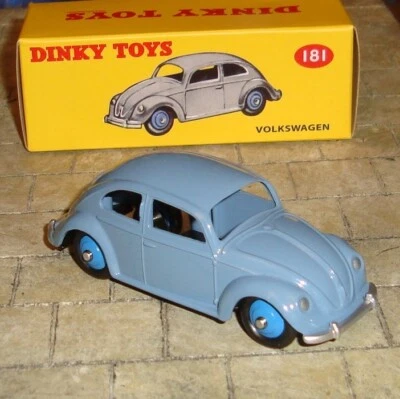 VOLKSWAGEN BEETLE CAR  - DINKY TOYS 181 - ATLAS EDITIONS REPRODUCTION - Image 1 of 4
