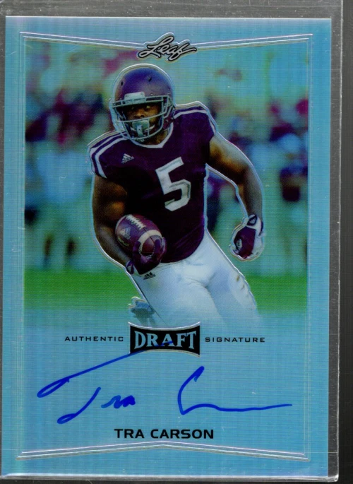 A8165- 2016 Leaf Metal Draft #BATC1 Tra Carson Auto - NM-MT - Image 1 of 2