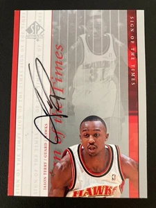 1999-00 SP Authentic Sign of the Times Rookie RC Autograph JT Jason Terry - Bild 1 von 2