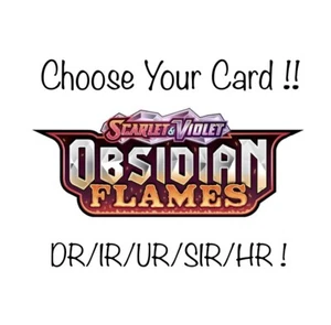 Wählen Sie Ihre Karte!! aus Pokemon Obsidian Flammen! Nur DR/IR/UR/SIR/HR! - Bild 1 von 26