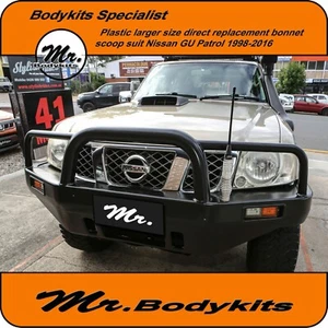 QUALITY PLASTIC MADE BIG MOUTH BONNET INTAKE SCOOP FOR NISSAN PATROL GU SERIES - Bild 1 von 12