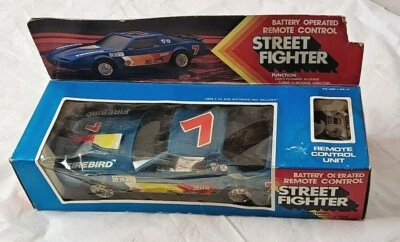 Vintage Pontiac Firebird Street Fighter, Battery Operated Remote Control Car New - Image 1 of 4