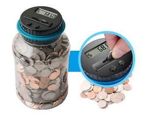 Electronic Piggy Bank by Houseify, Digital Bank Coin Counter w/ LCD Screen 