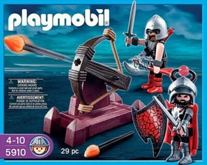 Playmobil 5910 Red Dragon Knights with Catapult Fire Arrow NEW SEALED - Picture 1 of 1