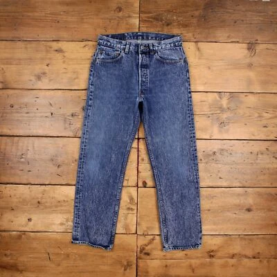 Vintage Levis 501 Jeans 31 x 29 USA Made 90s Stonewash Straight Blue Red Tab - Image 1 of 4