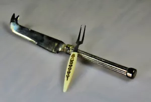 2 Stck. versilbertes Käsemesser und Gabel - Bild 1 von 3