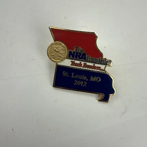 NRA Foundation Teach Freedom St Louis Missouri Hat Lapel Pin Back - Picture 1 of 2