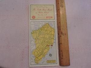 WOW 1929 New York City STATEN ISLAND Map on a BLOTTER South Shore Bank 4x10 RARE - Picture 1 of 1