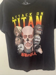 Attack on Titan T-Shirt Final Season Anime Manga Größe Large schwarz - Bild 1 von 4