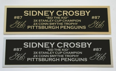 Sidney Crosby nameplate for signed autographed hockey jersey photo puck or item Cover