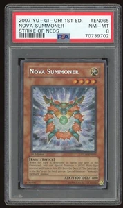 NOVA SUMMONER 2007 YUGIOH STRIKE NEOS STON-EN065 SECRET HOLO 1a edición. TARJETA PSA 8 - Imagen 1 de 2