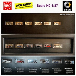 Set Smart Evolution 6 Modelli 1998-2004 MCC-Smart-Werbemodell 1:87 Busch - Foto 1 di 5