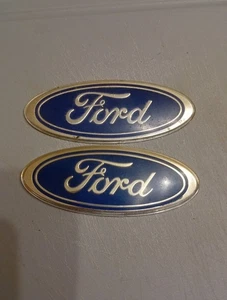 original von Ford Abzeichen Emblem Oval Pflaume 116x46x7 mm blau - Bild 1 von 2