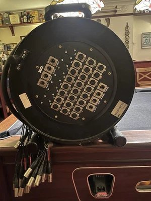 XLR Multicore, 24 Channel, 30M, Live Stage Cable &  Schill Reel (RRP £930 New!) - Image 1 of 4