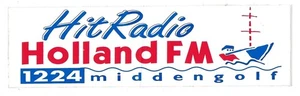 QSL Aufkleber Hit Radio Holland FM auf 1224 kcs Mittelwelle unbenutzt Schiff DX SWL - Bild 1 von 1