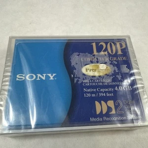 Sony 120P Computer Grade Data Cartridge Tape 4.0 GB Sealed - Afbeelding 1 van 9