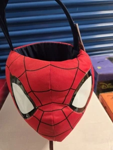 Cesta de peluche Spiderman Head Marvel cubo de Halloween/Pascua rojo decorativo - Imagen 1 de 5