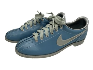Vintage 1980s Nike Strike X Bowling Shoes Womens Size 8.5 Blue Silver Swoosh - Picture 1 of 20