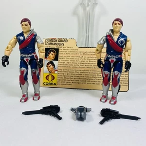 Figura de colección 1985 GI Joe Tomax & Xamot 3,75 Arah 100 % completa con tarjeta de archivo - Imagen 1 de 12