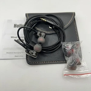Holiper Dual Driver Wired Earbuds 3,5 mm In Ear Kopfhörer mit Mikrofon Hifi - Bild 1 von 3