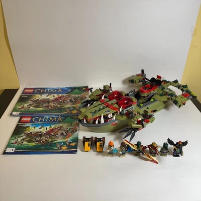 LEGO LEGENDS OF CHIMA: Cragger's Command Ship (70006) Near Complete All Figures - Image 1 of 4