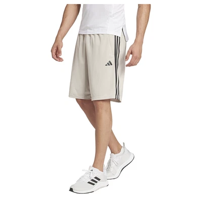Pantalones Cortos Adidas Train Essentials Rayas Para Hombre Beige Informales Pantalones Atléticos IW3382 Foto 1 de 2