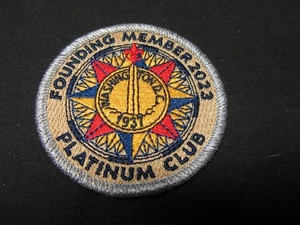 2023 National Jamboree Founding Member Platinum Club Patch  Not Numbered      K2 - Picture 1 of 1