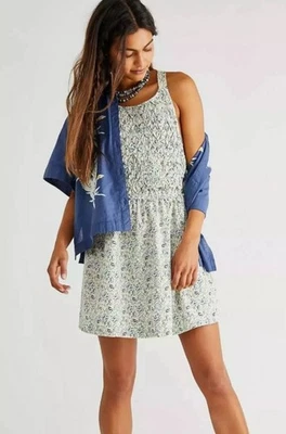 Mini Vestido Free People Petunia Talla Grande Calado Ditsy Floral Boho Solero Foto 1 de 4