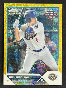 Nick Biddison 2023 Topps Pro Debut Gold Speckle Refractor /50 PDC-176 Dodgers - Bild 1 von 2