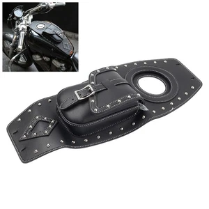 Bolsa de tanque de combustible negra bolsa de cubierta de almohadilla de tanque de gasolina para Harley Sportster 1200 883 - Imagen 1 de 11