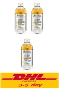 3 x 125ml Garnier Micellar Oil-In Fuse Cleanser Makeup Waterproof Remover Unisex - Picture 1 of 12