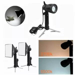 2x Mini Continuous 2700/5500k LED Light Lighting Softbox Kit Tripod Photography - Picture 1 of 14