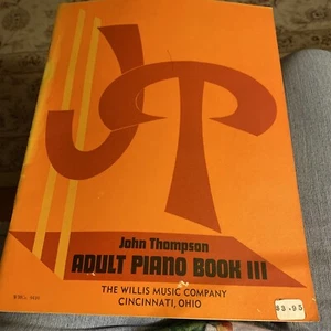 John Thompson Adult Piano Book, Book 3, unused, no markings - Picture 1 of 10