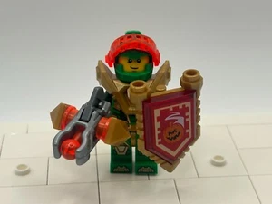 LEGO Aaron Fox minifigure neon orange visor gold armor Nexo Knights 72005 nex136 - Picture 1 of 6