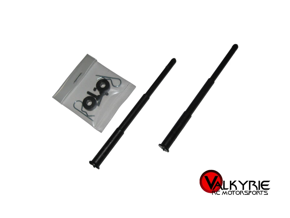 Old OEM RC Associated Pan Car 5" Rear Body Post Mount Set Black 8186 - Image 1 of 1