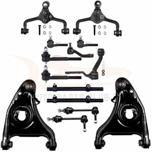 For 1995-2002 Lincoln Town Car 14pcs Front Suspension Upper Lower Control Arms - Picture 1 of 12