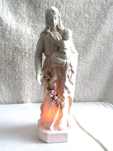 VINTAGE 1991 TOUCH OF ROSE ~ 11,5" groß MARY MIT KINDERFIGUR MIT HELLEN ~ ROSA ROSEN - Bild 1 von 5