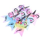  6 Pcs Unicorn Hair Band Pigtail Bows Accessories for Kids Tie