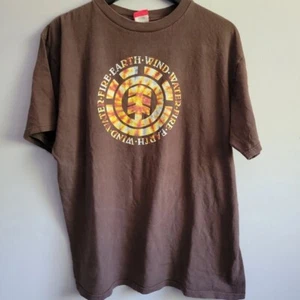 Element Skateboards SZ Large Brown Short Sleeve Shirt - Earth.Water.Wind.Fire - Picture 1 of 8