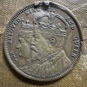 1902 UK Medal - Edward VII Coronation - Foto 1 di 2