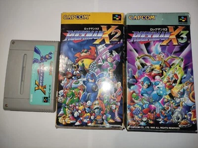 Rockman X,X2,X3 (Megaman) Super Famicom games, Japan - Image 1 of 4