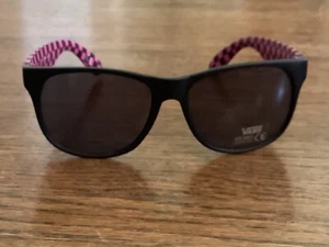 Vans UV 400 Protection Sunglasses PINK-BLACK Checkered Youth Size New! Stylish! - Picture 1 of 3