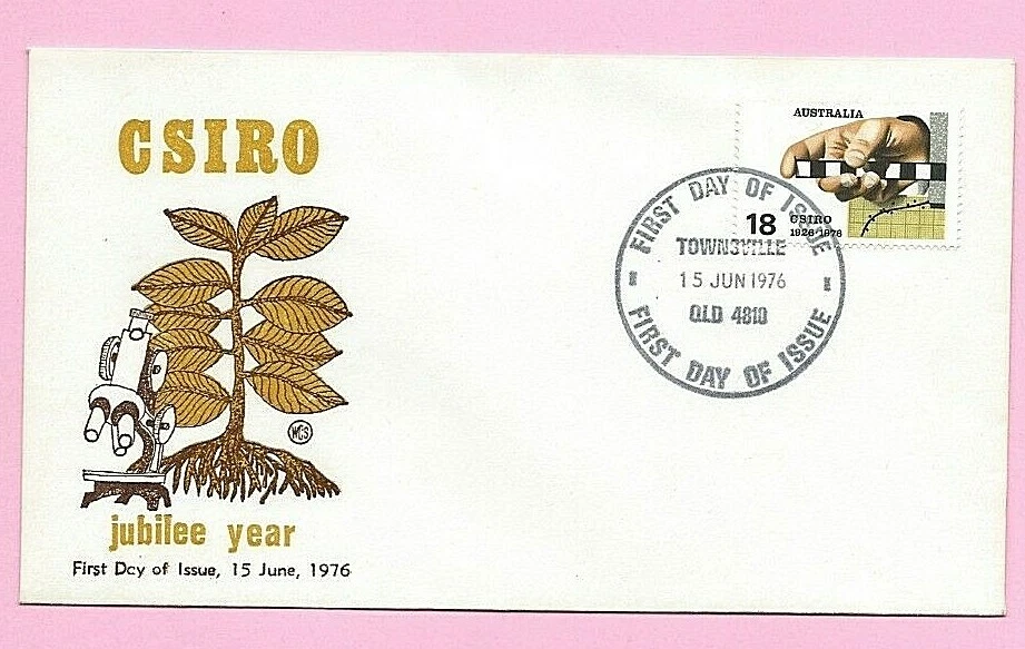 AUSTRALIA 1976 FDC - JUBILEE YEAR of CSIRO -  Fdi TOWNSVILLE. QLD - Image 1 of 1
